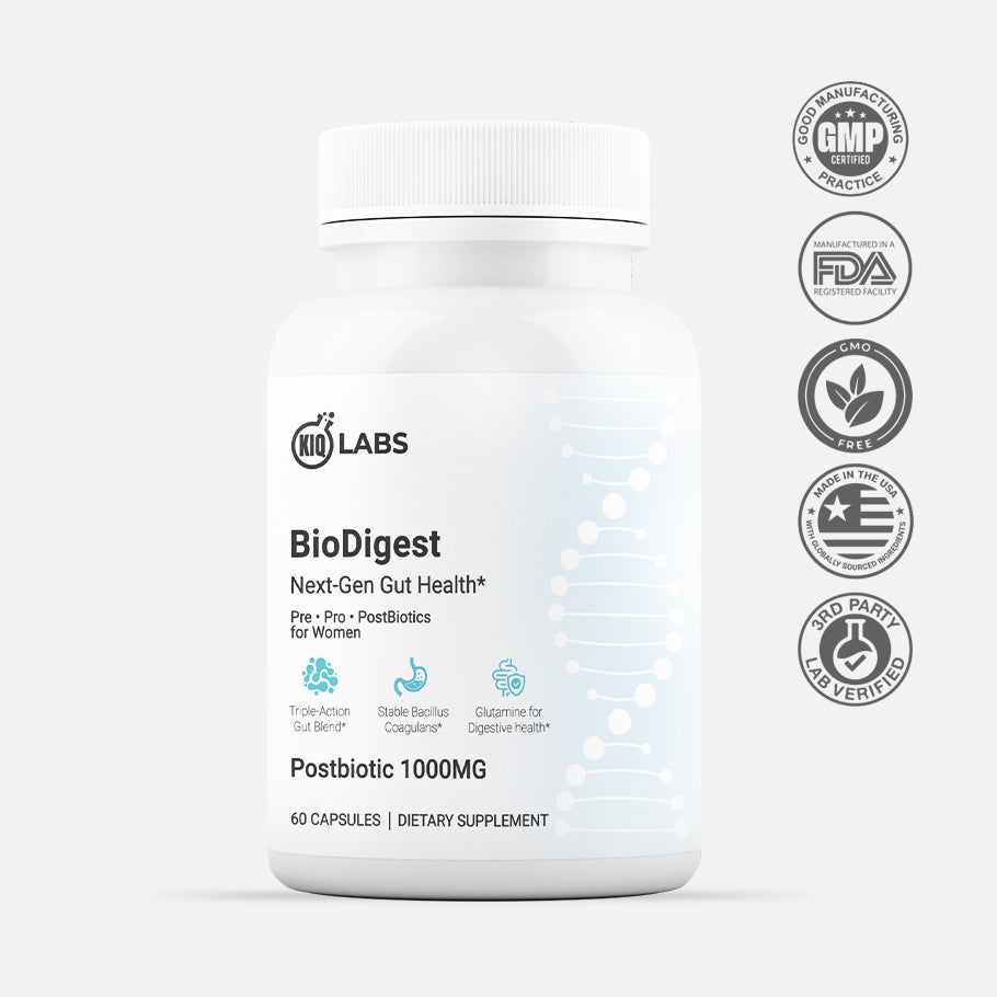 KIQ BioDigest (Postbiotic 1000mg)